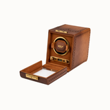 WOLF Brogue Single Winder - Burnished Brown