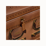WOLF Brogue Triple Winder With Storage - Burnished Brown