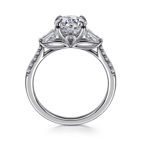 Nadia Three Stone Diamond Engagement Ring
