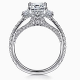 Blanka Emerald Cut Diamond Engagement Ring