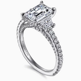 Blanka Emerald Cut Diamond Engagement Ring
