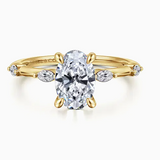 Marline Oval Diamond Engagement Ring