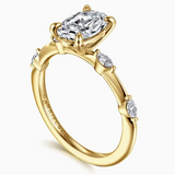Marline Oval Diamond Engagement Ring