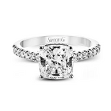 Mauve Cushion-Cut Hidden Halo Engagement Ring