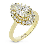 Sammy Vintage Oval-Cut Halo Engagement Ring