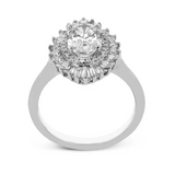 Sammy Vintage Oval-Cut Halo Engagement Ring