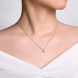 Round Diamond Pendant Necklace