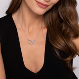 Diamond Interlocking Oval Link Diamond Necklace