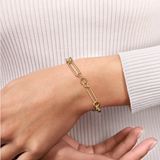 Hollow Tube Link Chain Bracelet