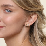 Gabriel & Co 14K Yellow Gold Stuggies Diamond Earrings