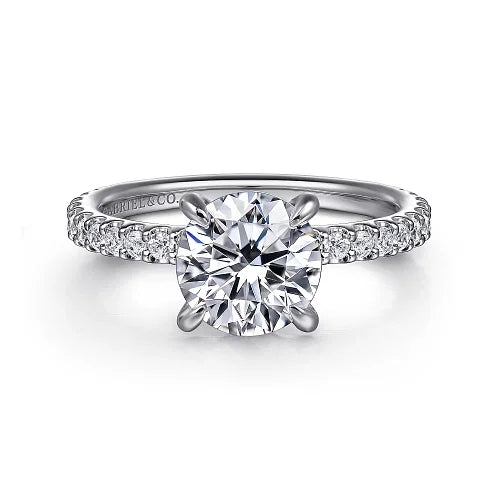 Stefie Round Diamond Engagement Ring