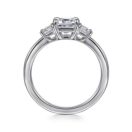 Stephi Emerald Diamond Engagement Ring