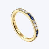 Vivianne Sapphire & Diamond Ring