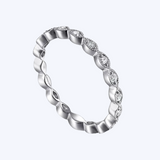 Isabelle Marquise Shape Miligrain Diamond Band