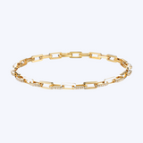 Enamel & Diamond Link Bracelet