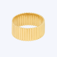 Load image into Gallery viewer, Ribbed Cigar Wide Band Ring
