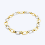 Alternating Diamond Link Bracelet