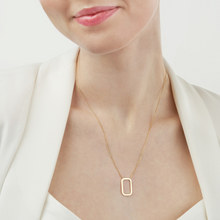 Load image into Gallery viewer, Rounded Rectangle Pendant Necklace
