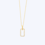 Diamond Link Pendant Necklace