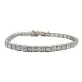 Vintage Illusion Diamond Tennis Bracelet