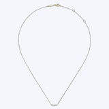 Gaby Petite Diamond Bar Necklace