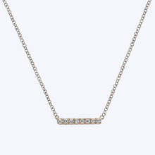 Load image into Gallery viewer, Petite Diamond Bar Necklace

