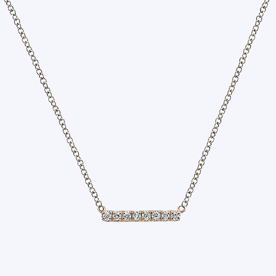 Gaby Petite Diamond Bar Necklace