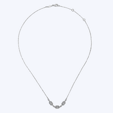 Load image into Gallery viewer, Baguette &amp; Round Hexagonal Station Diamond Necklace
