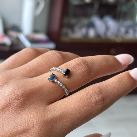 Sapphire Flex Ring