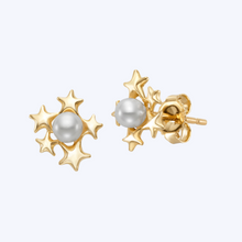 Load image into Gallery viewer, Stars Pearl Studs
