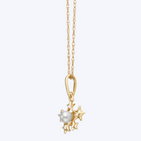 Stars Pearl Pendant Necklace