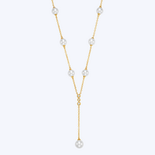Load image into Gallery viewer, Chandler Pearl &amp; Diamond Necklace
