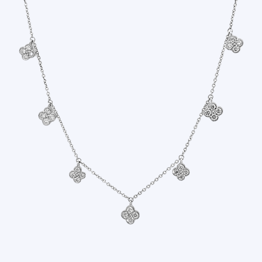 Diamond Quatrefoil Necklace