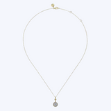 Diamond Cluster Bujukan Drop Pendant Necklace