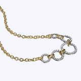 Diamond Circles Chain Necklace