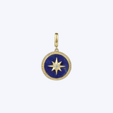 Diamond and Lapis Medallion Pendant