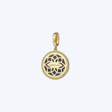 Diamond and Lapis Medallion Pendant