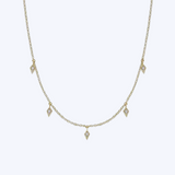 Diamond Stations Kite Droplet Necklace