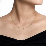 Diamond Stations Kite Droplet Necklace