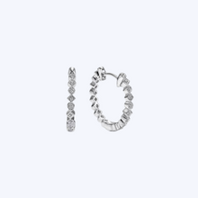 Load image into Gallery viewer, Diamond Huggie Earrings 15 mm
