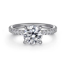 Load image into Gallery viewer, Stefie Diamond Accented Engagement Ring
