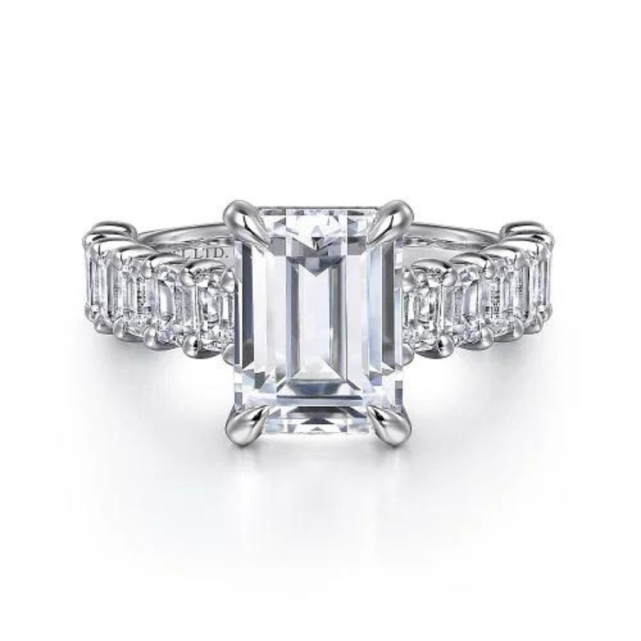 Brava Diamond Accented Engagement Ring