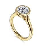 Giovana Round Bezel Set Diamond Ring