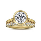 Giovana Round Bezel Set Diamond Ring