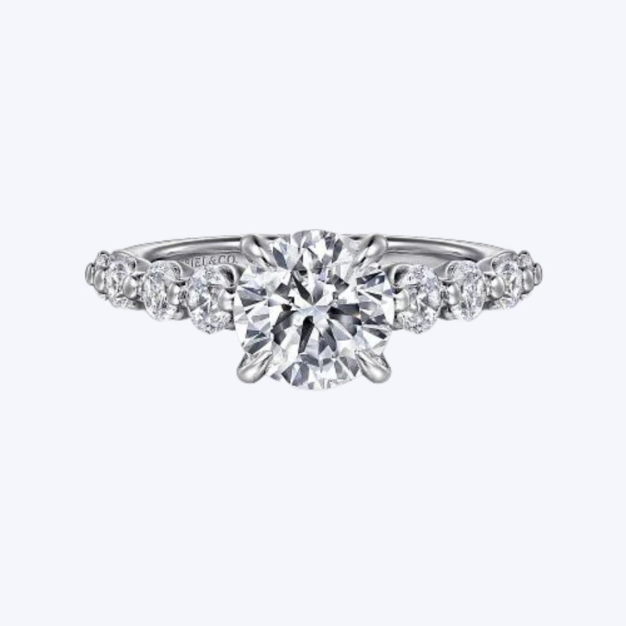 Emberlie Round Diamond Engagement Ring