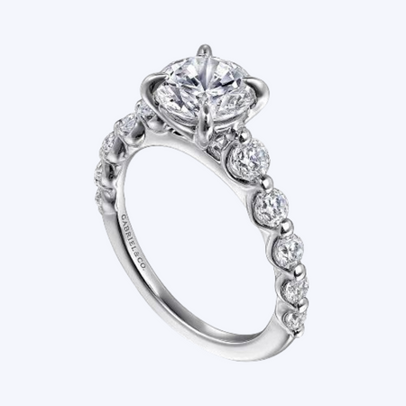 Emberlie Round Diamond Engagement Ring