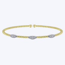 Load image into Gallery viewer, Diamond Marquise Stations Bangle
