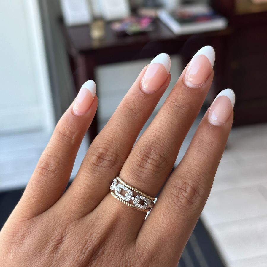 Linked Two Toned Ring