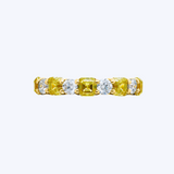 Tatiana Yellow Diamond Semi-Eternity Band