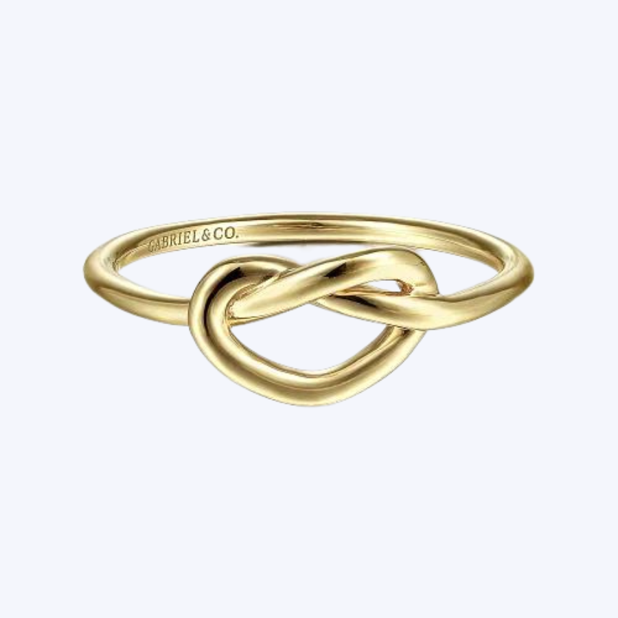 Twisted Heart Pretzel Ring